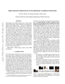iHDR: Iterative HDR Imaging with Arbitrary Number of Exposures