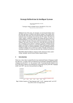 Strategic Reflectivism In Intelligent Systems