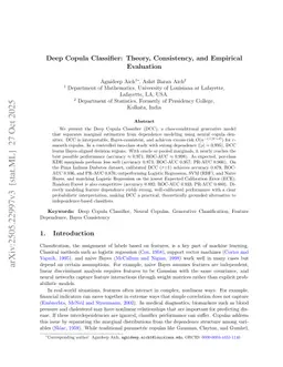 Deep Copula Classifier: Theory, Consistency, and Empirical Evaluation