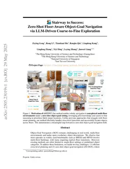 Stairway to Success: An Online Floor-Aware Zero-Shot Object-Goal Navigation Framework via LLM-Driven Coarse-to-Fine Exploration