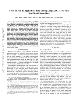 From Theory to Application: Fine-Tuning Large EEG Model with Real-World Stress Data