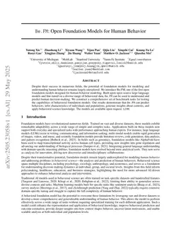 Be.FM: Open Foundation Models for Human Behavior