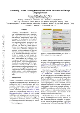 Generating Diverse Training Samples for Relation Extraction with Large Language Models