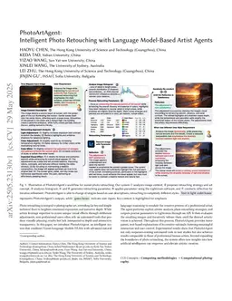 PhotoArtAgent: Intelligent Photo Retouching with Language Model-Based Artist Agents