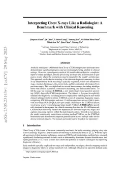 Interpreting Chest X-rays Like a Radiologist: A Benchmark with Clinical Reasoning
