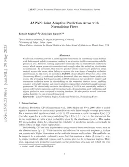 JAPAN: Joint Adaptive Prediction Areas with Normalising-Flows