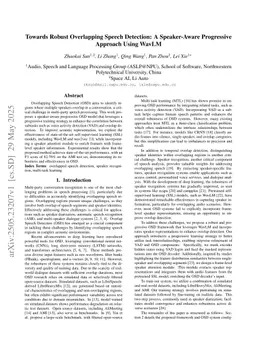 Towards Robust Overlapping Speech Detection: A Speaker-Aware Progressive Approach Using WavLM