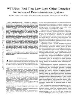 WTEFNet: Real-Time Low-Light Object Detection for Advanced Driver Assistance Systems
