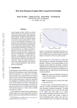 How Does Response Length Affect Long-Form Factuality