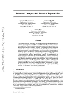 Federated Unsupervised Semantic Segmentation