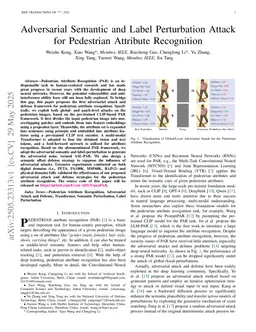 Adversarial Semantic and Label Perturbation Attack for Pedestrian Attribute Recognition