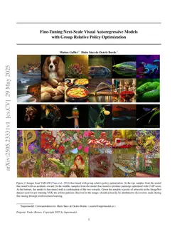 Fine-Tuning Next-Scale Visual Autoregressive Models with Group Relative Policy Optimization