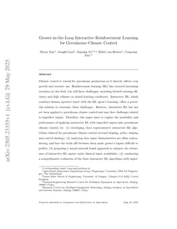 Grower-in-the-Loop Interactive Reinforcement Learning for Greenhouse Climate Control