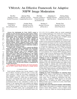 VModA: An Effective Framework for Adaptive NSFW Image Moderation