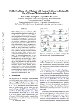 CMIE: Combining MLLM Insights with External Evidence for Explainable Out-of-Context Misinformation Detection