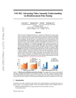 VAU-R1: Advancing Video Anomaly Understanding via Reinforcement Fine-Tuning