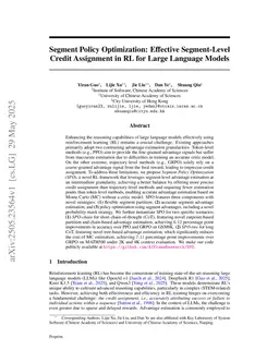 Segment Policy Optimization: Effective Segment-Level Credit Assignment in RL for Large Language Models