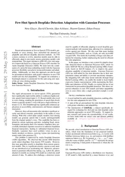 Few-Shot Speech Deepfake Detection Adaptation with Gaussian Processes