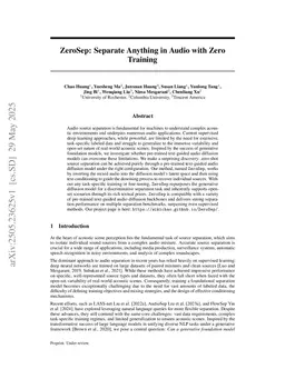 ZeroSep: Separate Anything in Audio with Zero Training