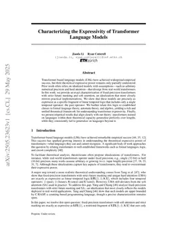 Characterizing the Expressivity of Fixed-Precision Transformer Language Models