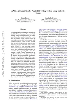 GeNRe: A French Gender-Neutral Rewriting System Using Collective Nouns