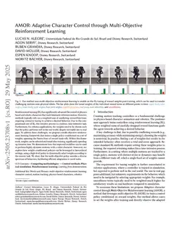 AMOR: Adaptive Character Control through Multi-Objective Reinforcement Learning