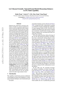 Let's Reason Formally: Natural-Formal Hybrid Reasoning Enhances LLM's Math Capability