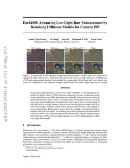 DarkDiff: Advancing Low-Light Raw Enhancement by Retasking Diffusion Models for Camera ISP
