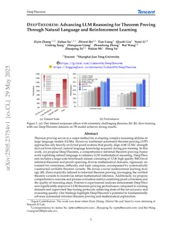 DeepTheorem: Advancing LLM Reasoning for Theorem Proving Through Natural Language and Reinforcement Learning