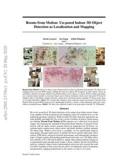 Rooms from Motion: Un-posed Indoor 3D Object Detection as Localization and Mapping