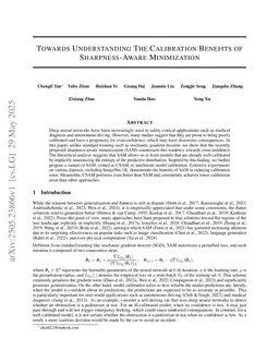Towards Understanding The Calibration Benefits of Sharpness-Aware Minimization