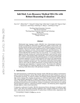 InfiMed: Low-Resource Medical MLLMs with Advancing Understanding and Reasoning