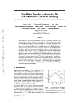 Simplifying Bayesian Optimization Via In-Context Direct Optimum Sampling