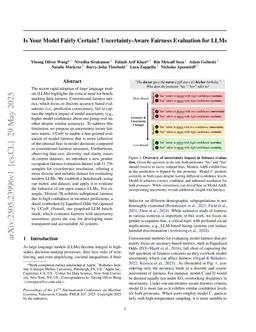 Is Your Model Fairly Certain? Uncertainty-Aware Fairness Evaluation for LLMs