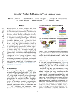 Vocabulary-free few-shot learning for Vision-Language Models