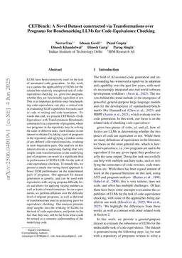 CETBench: A Novel Dataset constructed via Transformations over Programs for Benchmarking LLMs for Code-Equivalence Checking