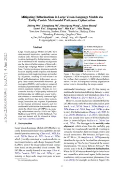 Mitigating Hallucinations in Large Vision-Language Models via Entity-Centric Multimodal Preference Optimization
