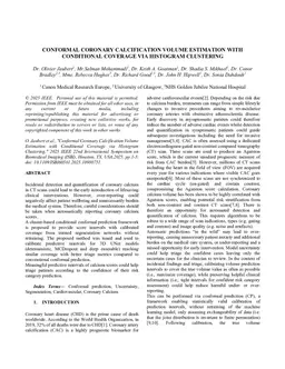 Conformal coronary calcification volume estimation with conditional coverage via histogram clustering