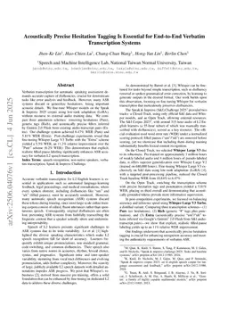 Acoustically Precise Hesitation Tagging Is Essential for End-to-End Verbatim Transcription Systems