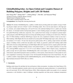 GlobalBuildingAtlas: An Open Global and Complete Dataset of Building Polygons, Heights and LoD1 3D Models