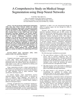 A Comprehensive Study on Medical Image Segmentation using Deep Neural Networks