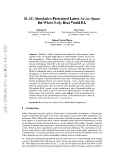 SLAC: Simulation-Pretrained Latent Action Space for Whole-Body Real-World RL