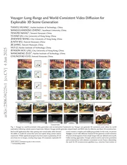 Voyager: Long-Range and World-Consistent Video Diffusion for Explorable 3D Scene Generation
