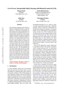 SafeSteer: Interpretable Safety Steering with Refusal-Evasion in LLMs
