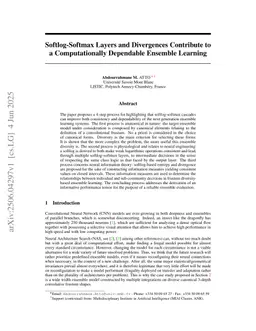 Softlog-Softmax Layers and Divergences Contribute to a Computationally Dependable Ensemble Learning