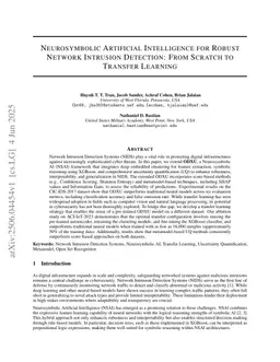 Neurosymbolic Artificial Intelligence for Robust Network Intrusion Detection: From Scratch to Transfer Learning