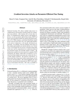 Gradient Inversion Attacks on Parameter-Efficient Fine-Tuning
