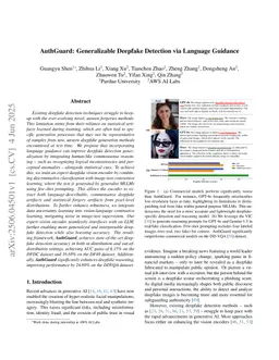 AuthGuard: Generalizable Deepfake Detection via Language Guidance