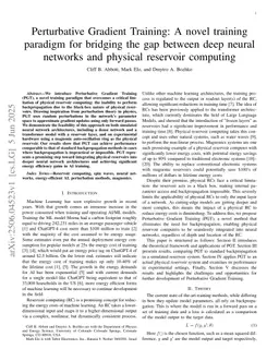 Perturbative Gradient Training: A novel training paradigm for bridging the gap between deep neural networks and physical reservoir computing