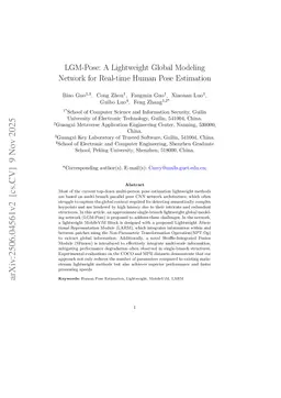 LGM-Pose: A Lightweight Global Modeling Network for Real-time Human Pose Estimation